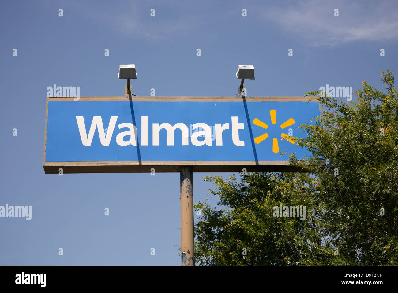 Wal Mart Store and signs, Lake City, Florida. Stock Photo
