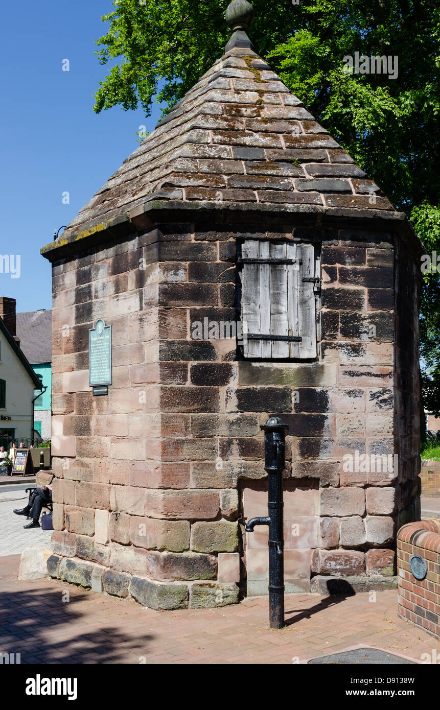 Building erected in 1736 housing the Conduit Head for bring a water supply to the town of Cannock in Staffordshire Stock Photo