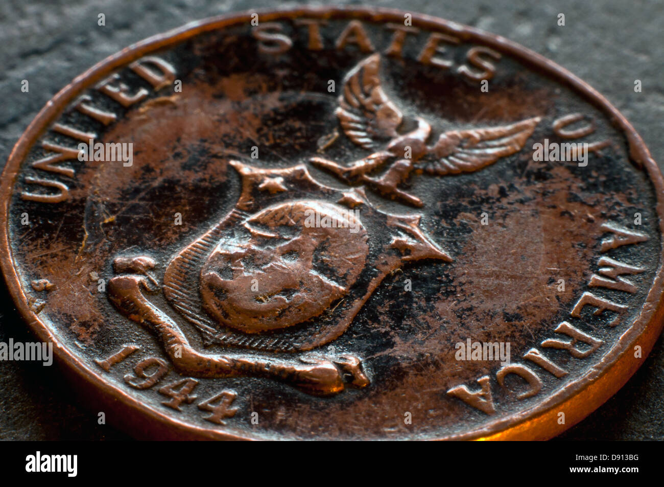 philippine coin from American colonial period 1944 in studio setting Stock Photo