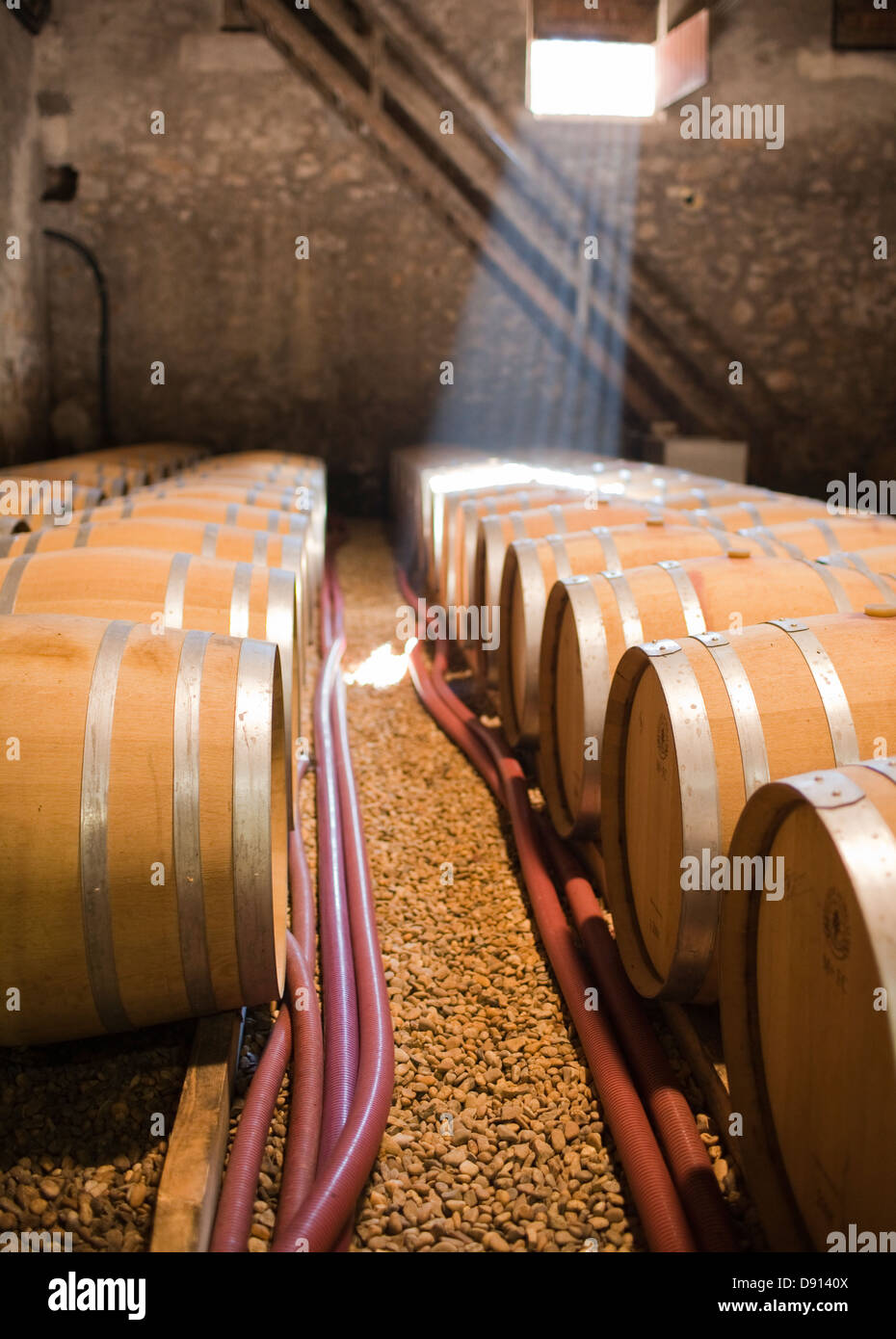 Cellar wine barrels hi-res stock photography and images - Alamy