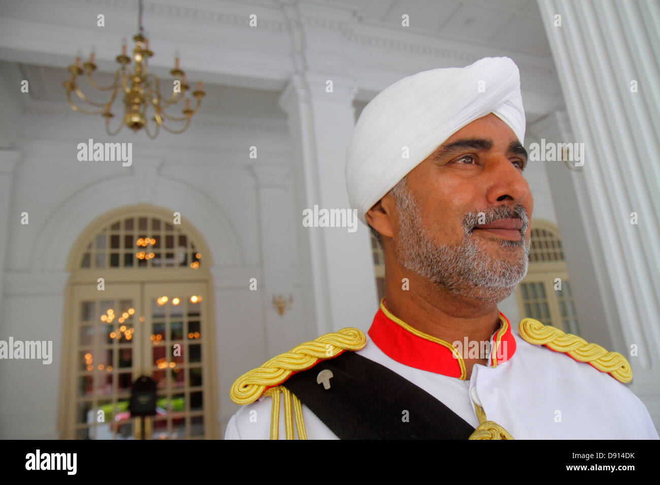 Raffles Singapore Doorman Stock Photos Raffles Singapore Doorman