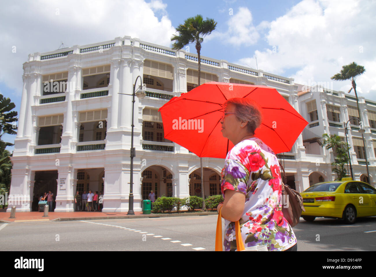 Singapore Bras Basah Road,Raffles Boulevard,Asian woman female women