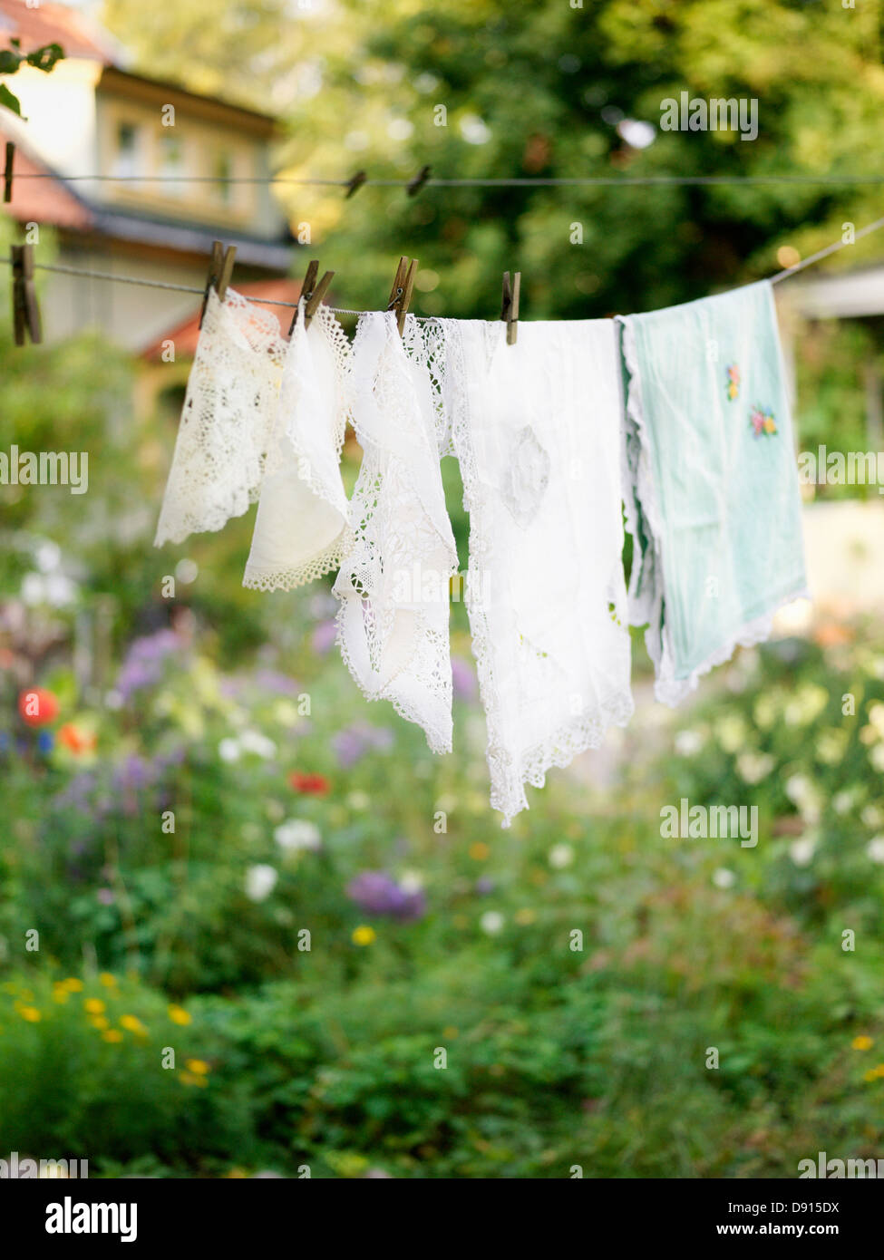 A flourishing garden, Sweden. Stock Photo