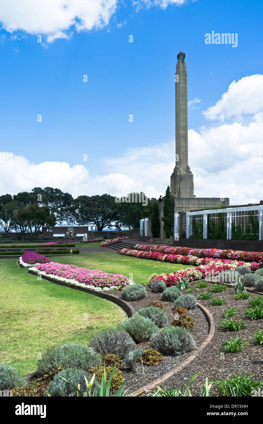 dh Bastion Point AUCKLAND NEW ZEALAND Memorial garden to Michael Joseph Savage first Labour prime minister Stock Photo