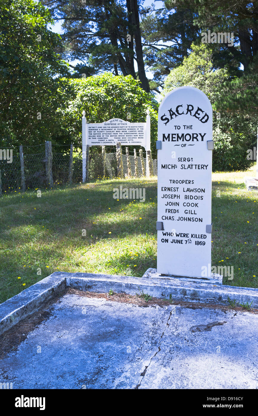 dh Opepe cemetery OPEPE NEW ZEALAND New Zealand Maori wars cemetery Opepe battle site memorial Stock Photo