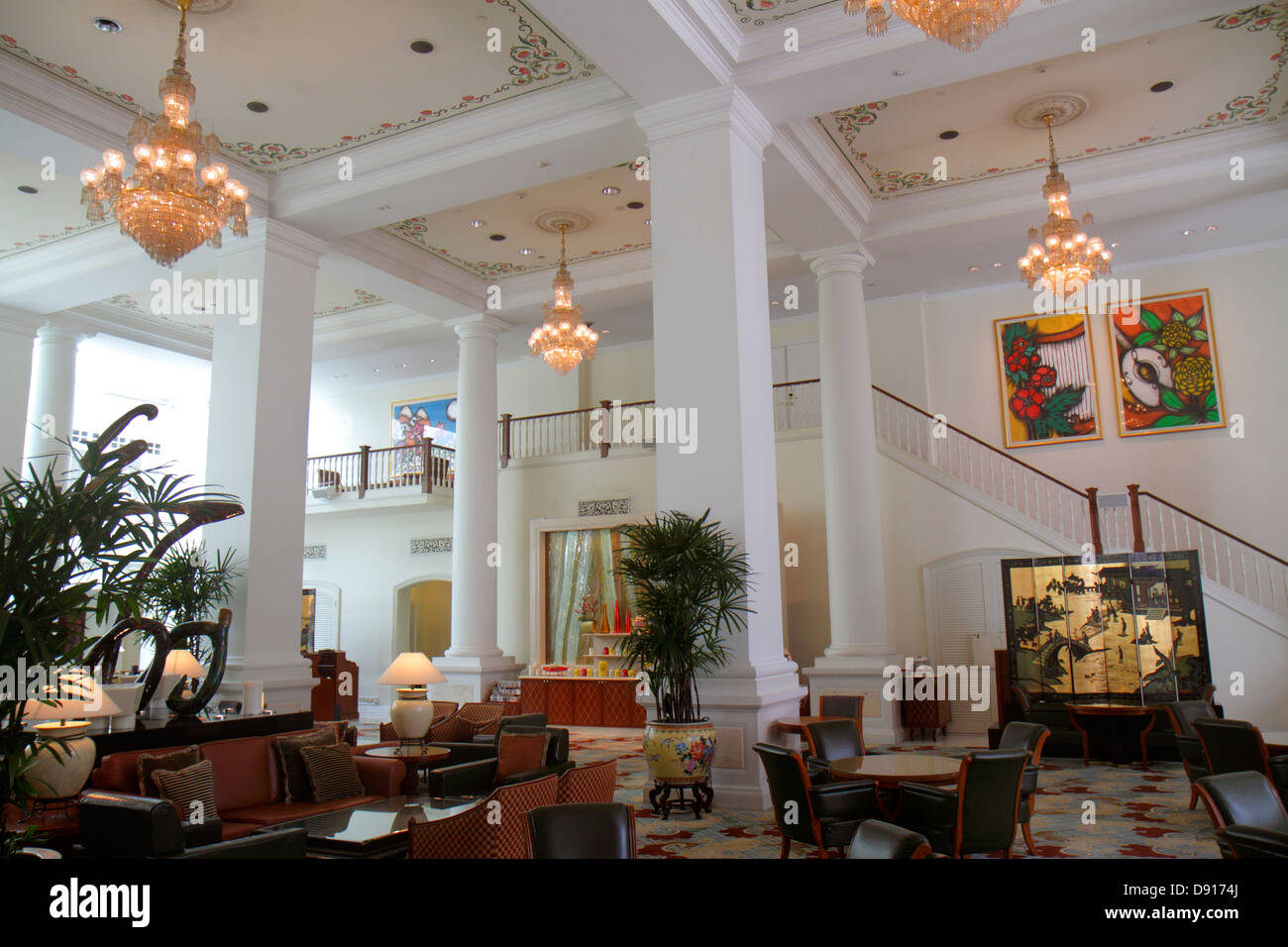 Singapore Bugis Junction,InterContinental,hotel,lobby,interior inside,Sing130202049 Stock Photo