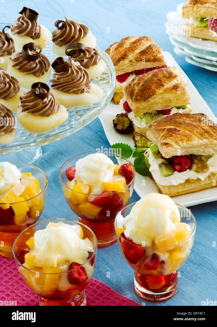 Desserts. Stock Photo