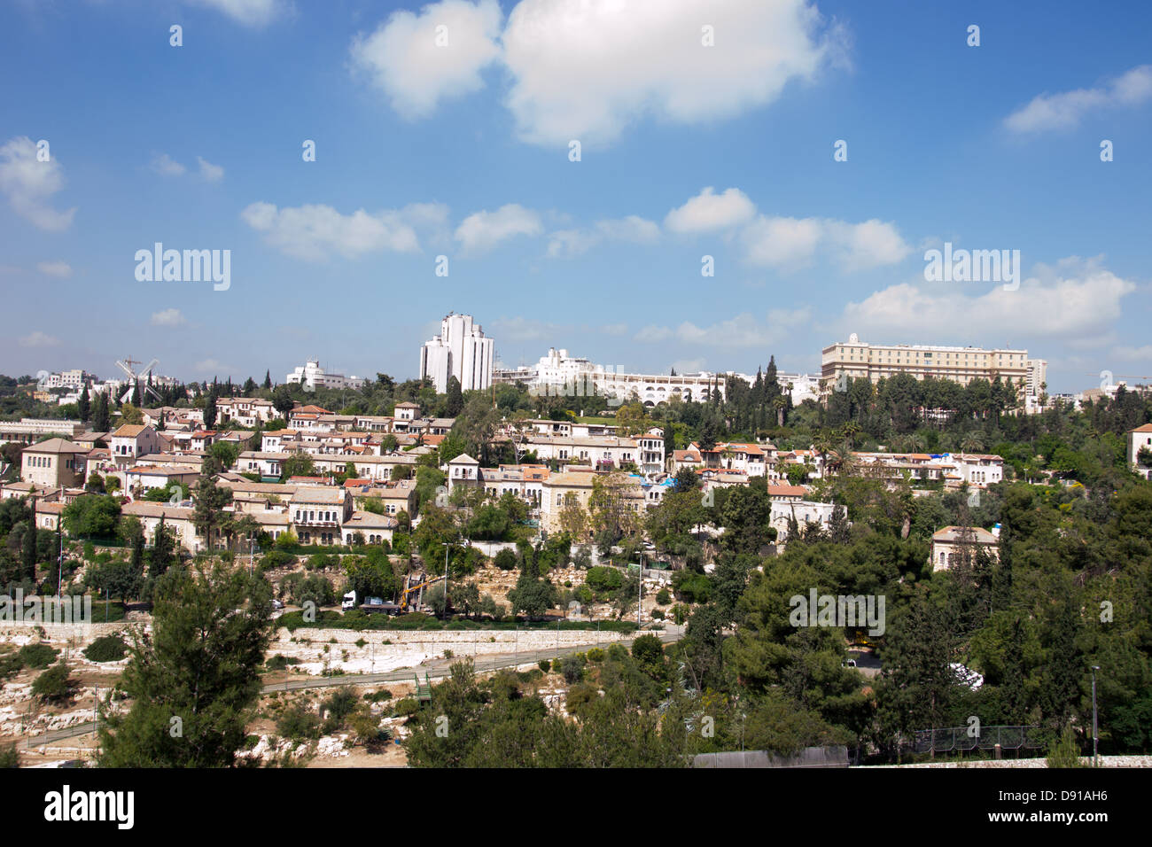 View of Jerusalem from old city Stock Photo - Alamy