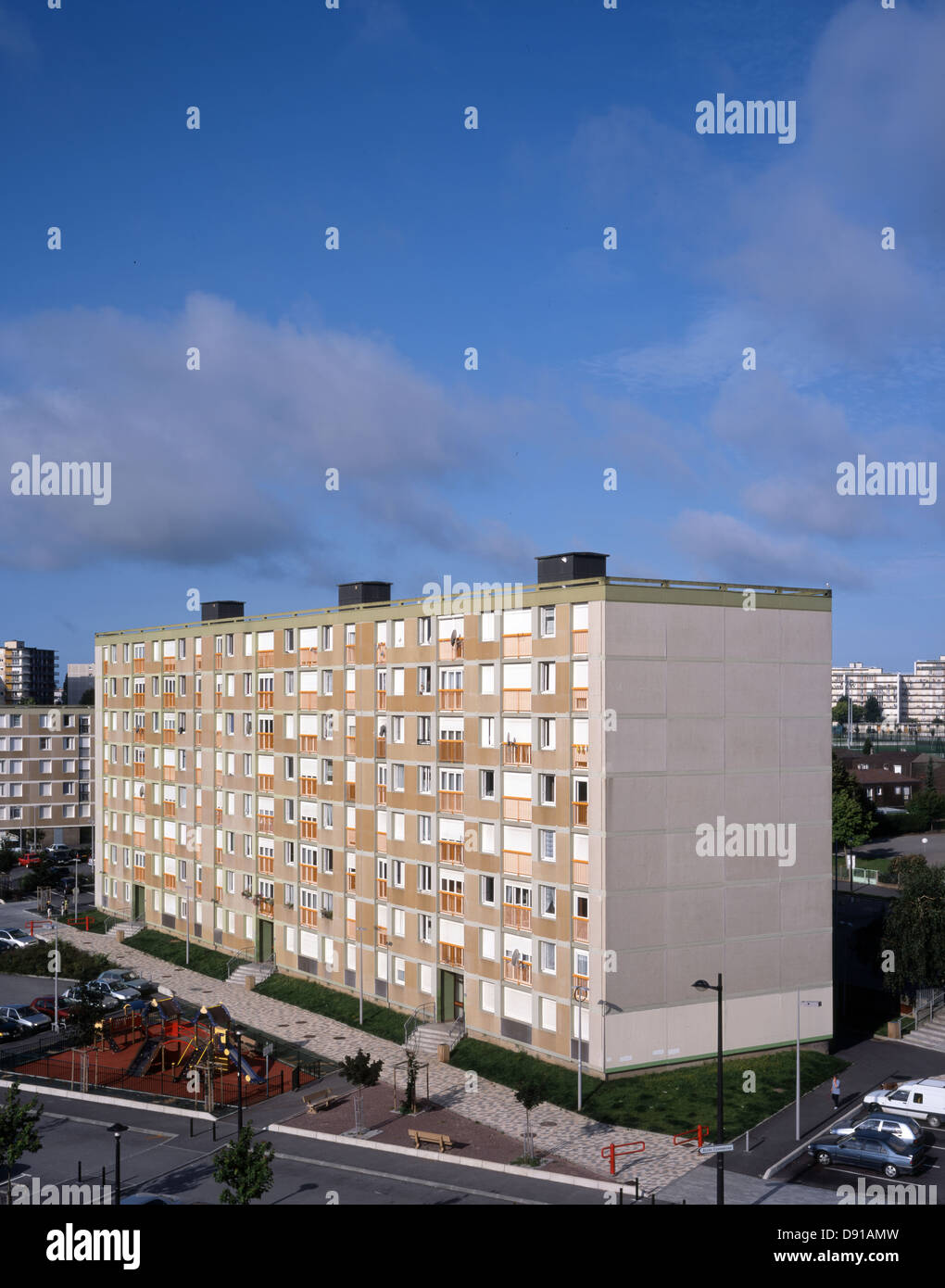 Council Housing, Projects, HLM, Le Havre, France Stock Photo
