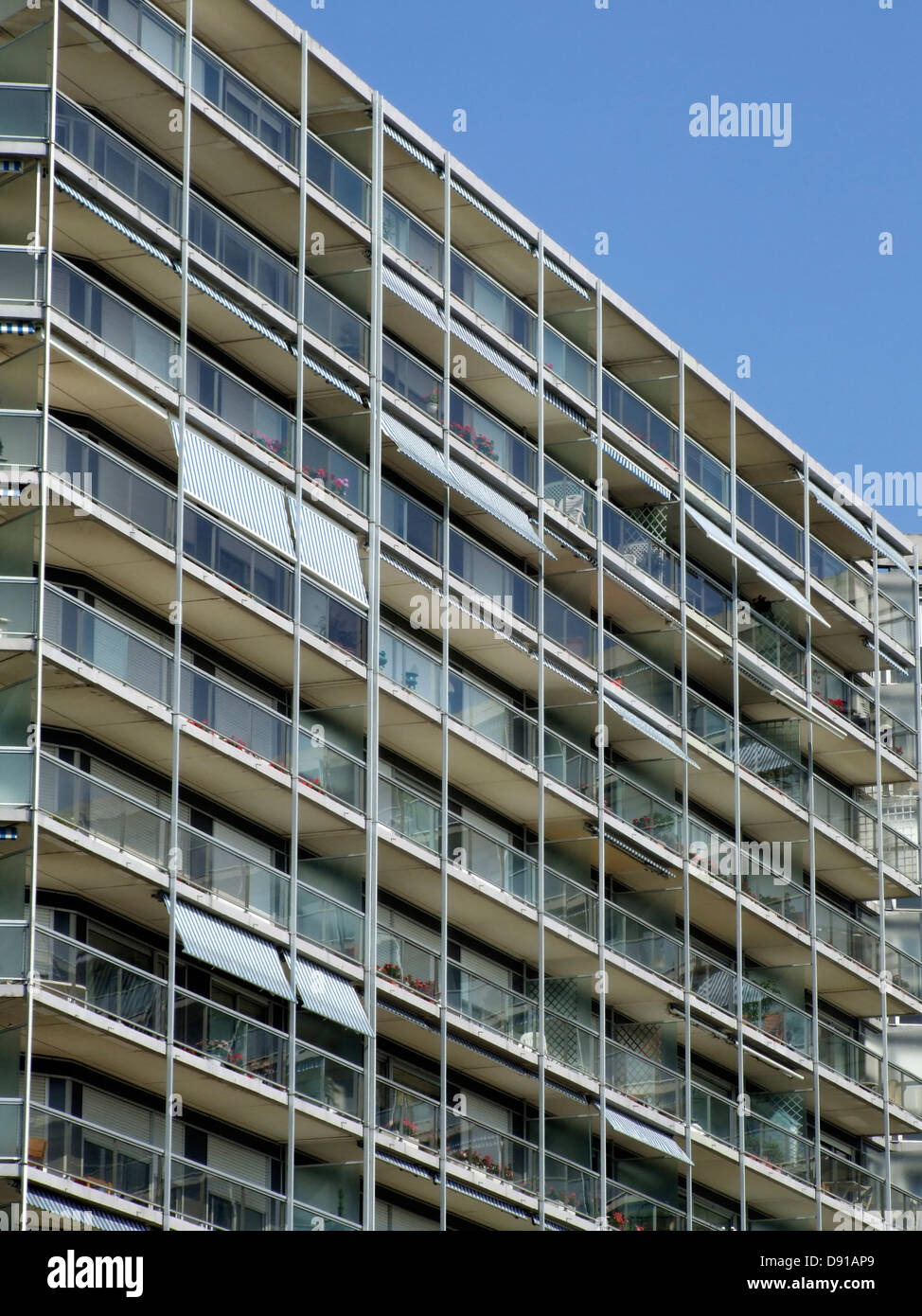 Residence de France, Apartments, Le Havre, Normandy, France Stock Photo