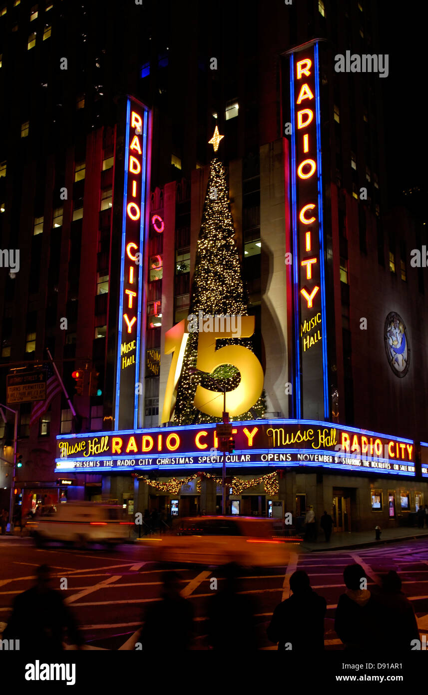 Radio City Music Hall, New York, USA. Stock Photo