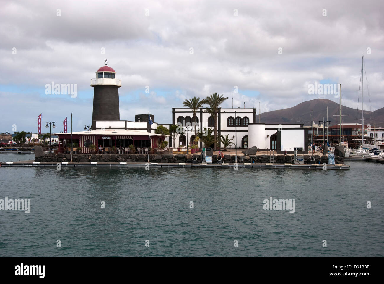 The One Bar & Restaurant Rubicon Marina Lanzarote Stock Photo Alamy