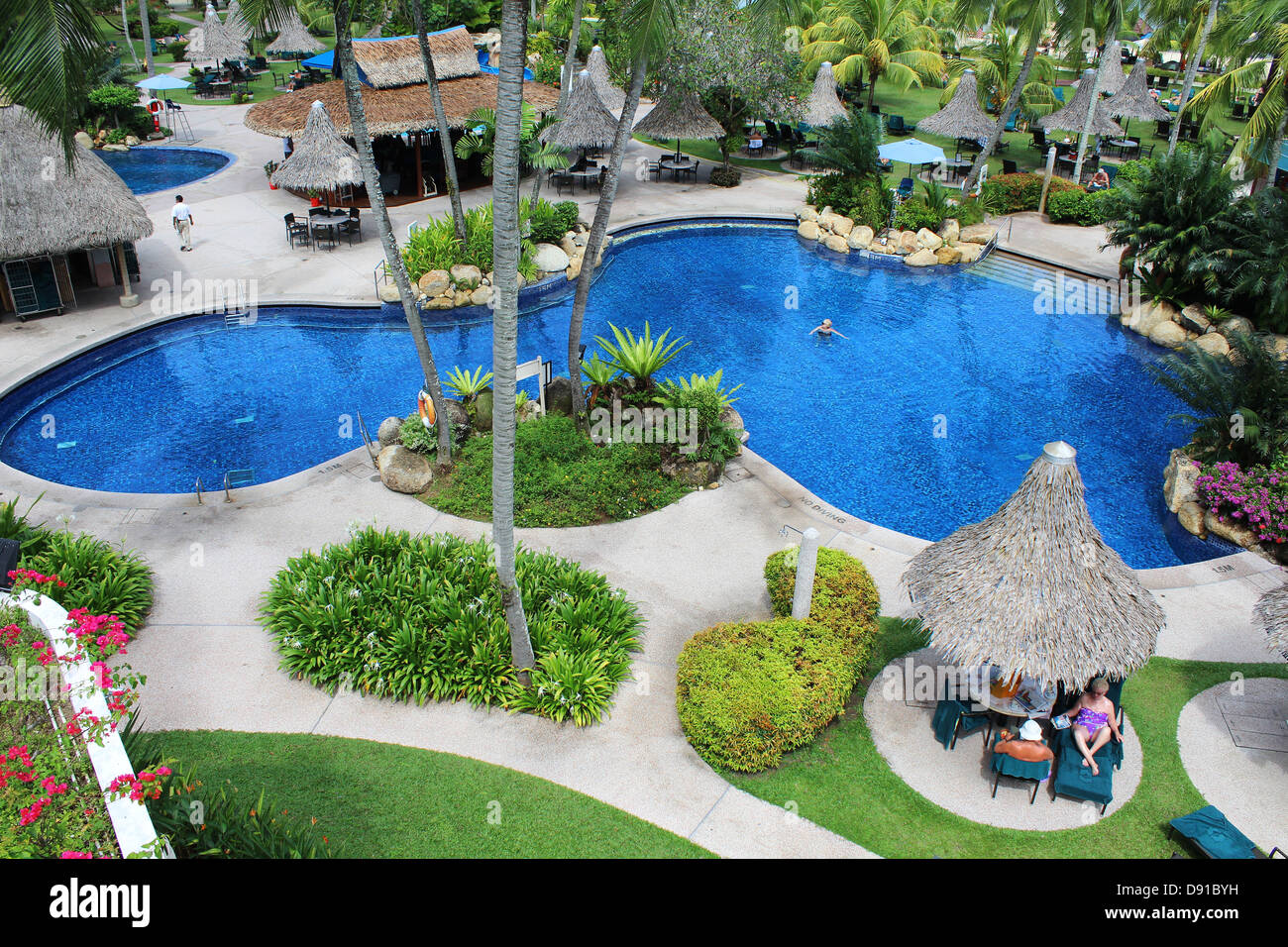 Golden Sands resort pool by Shangri-La, Penang, Malaysia Stock Photo