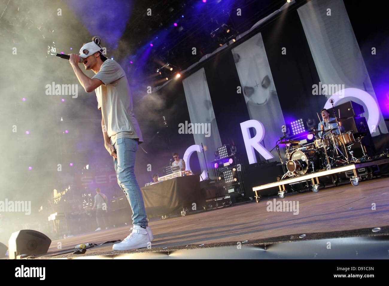 German rapper Cro performs on the main stage of the rock festival 'Rock ...