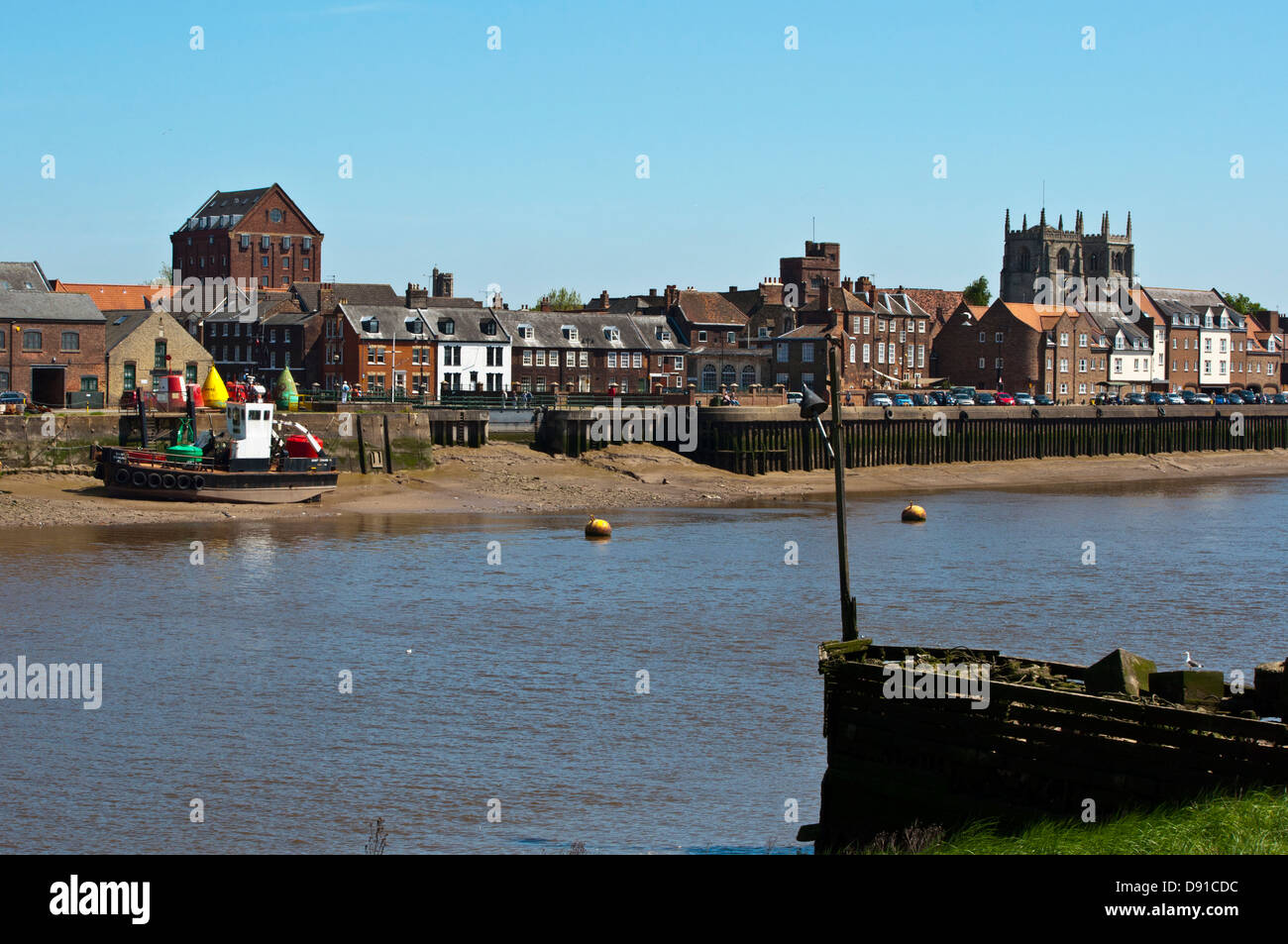 quay waterfront Kings Lynn Stock Photo Alamy