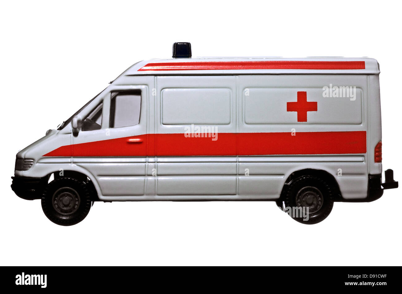 Toy ambulance against white background Stock Photo - Alamy