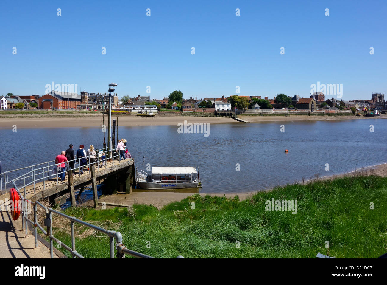 West Lynn ferry Kings Lynn River Ouse Stock Photo Alamy