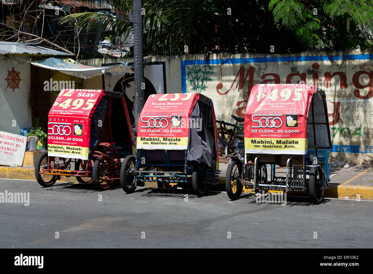 Typical Tricycles in Manila, Philippines Stock Photo Alamy