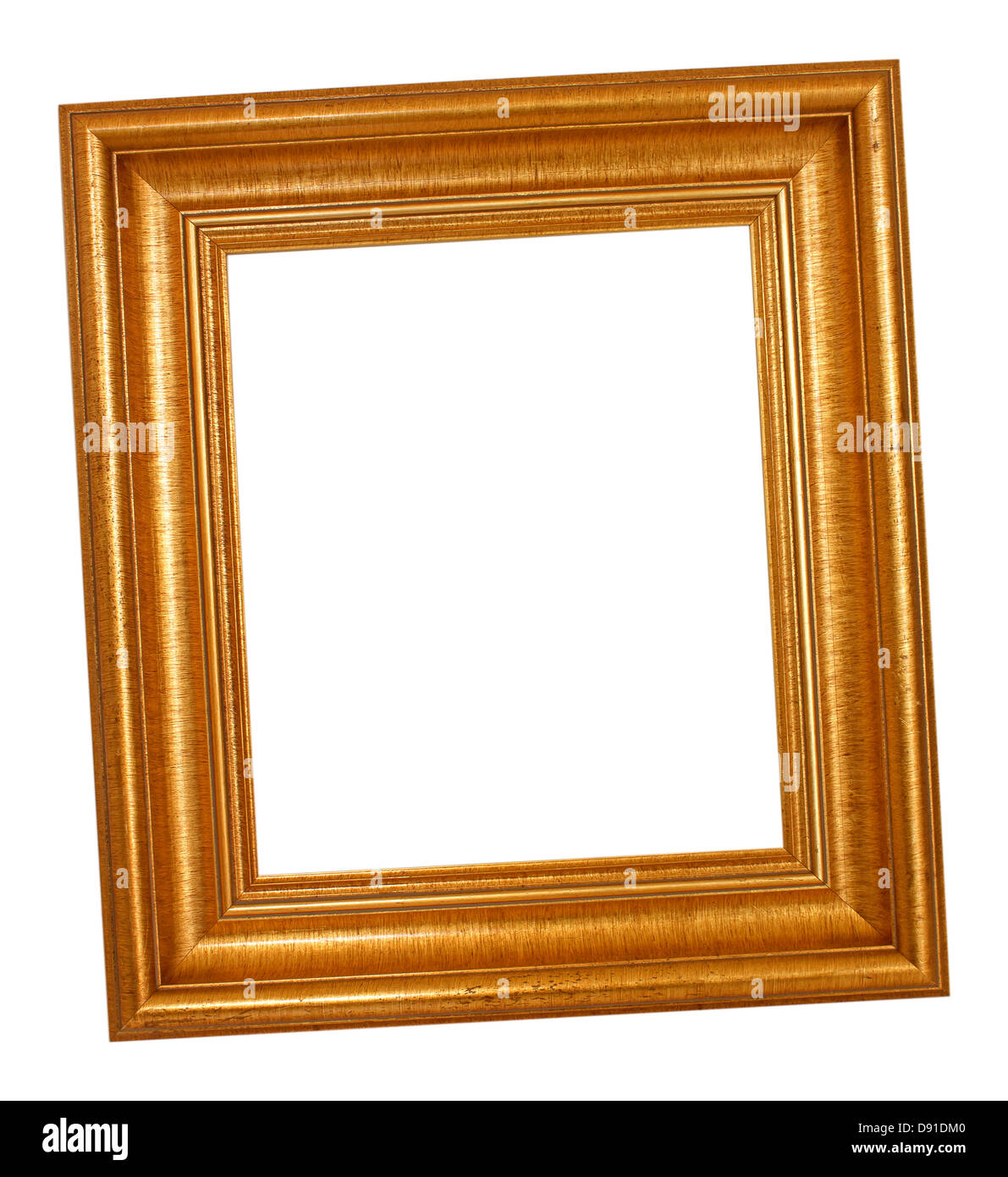 Gold antique frame isolated on white background Stock Photo - Alamy