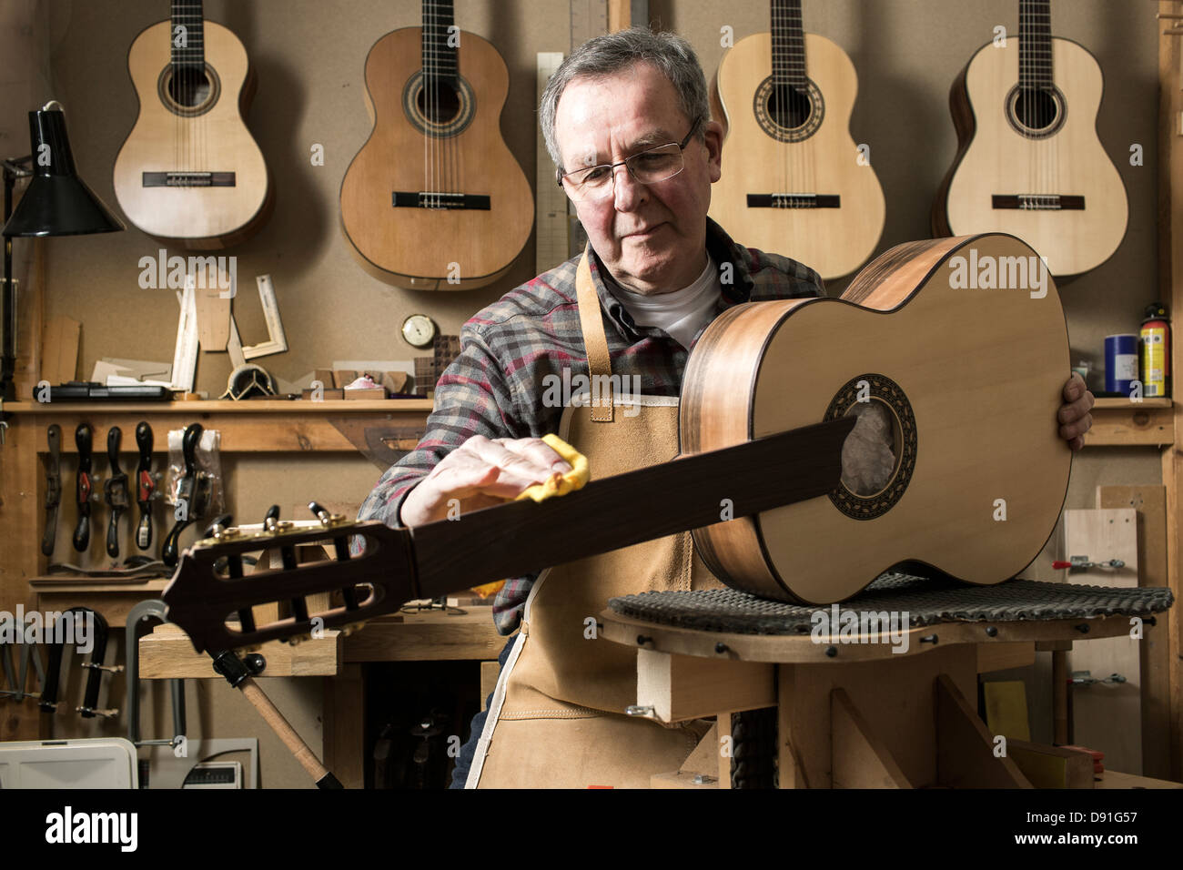Stringed Instrument Maker Stock Photos & Stringed Instrument Maker