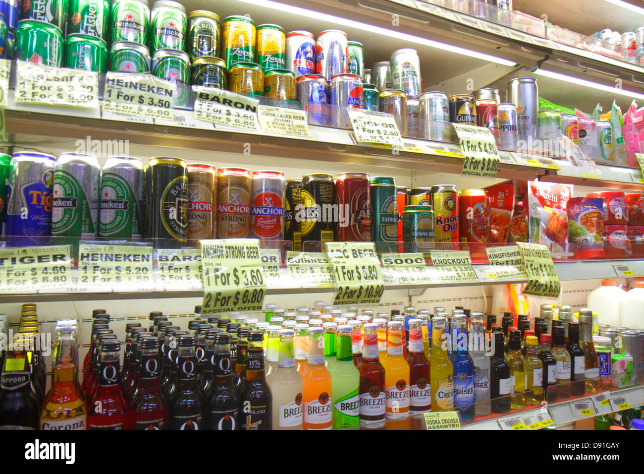 Singapore Jalan Besar convenience store alcoholic drinks bottles cans