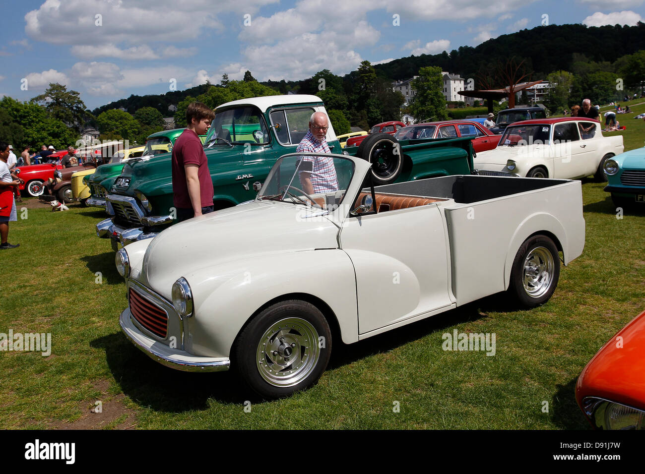 Bowness on Windermere, UK 8th June " Hot Rod & Hills" cars tour of Lake