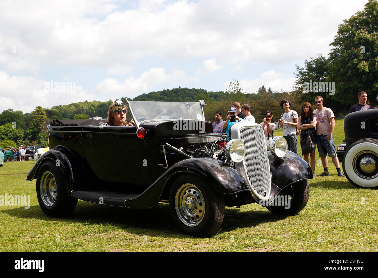 Bowness on Windermere, UK 8th June " Hot Rod & Hills" cars tour of Lake
