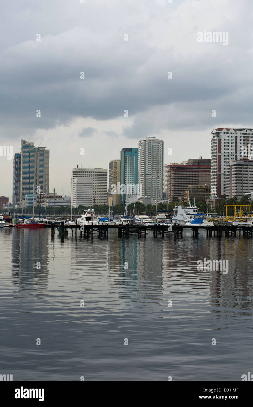 View over the Manila Bay, Philippines Stock Photo