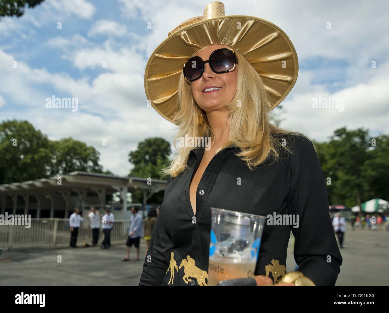 June 7, 2013 Elmont, New York, U.S. Scenes from around the track on Belmont Stakes Day at