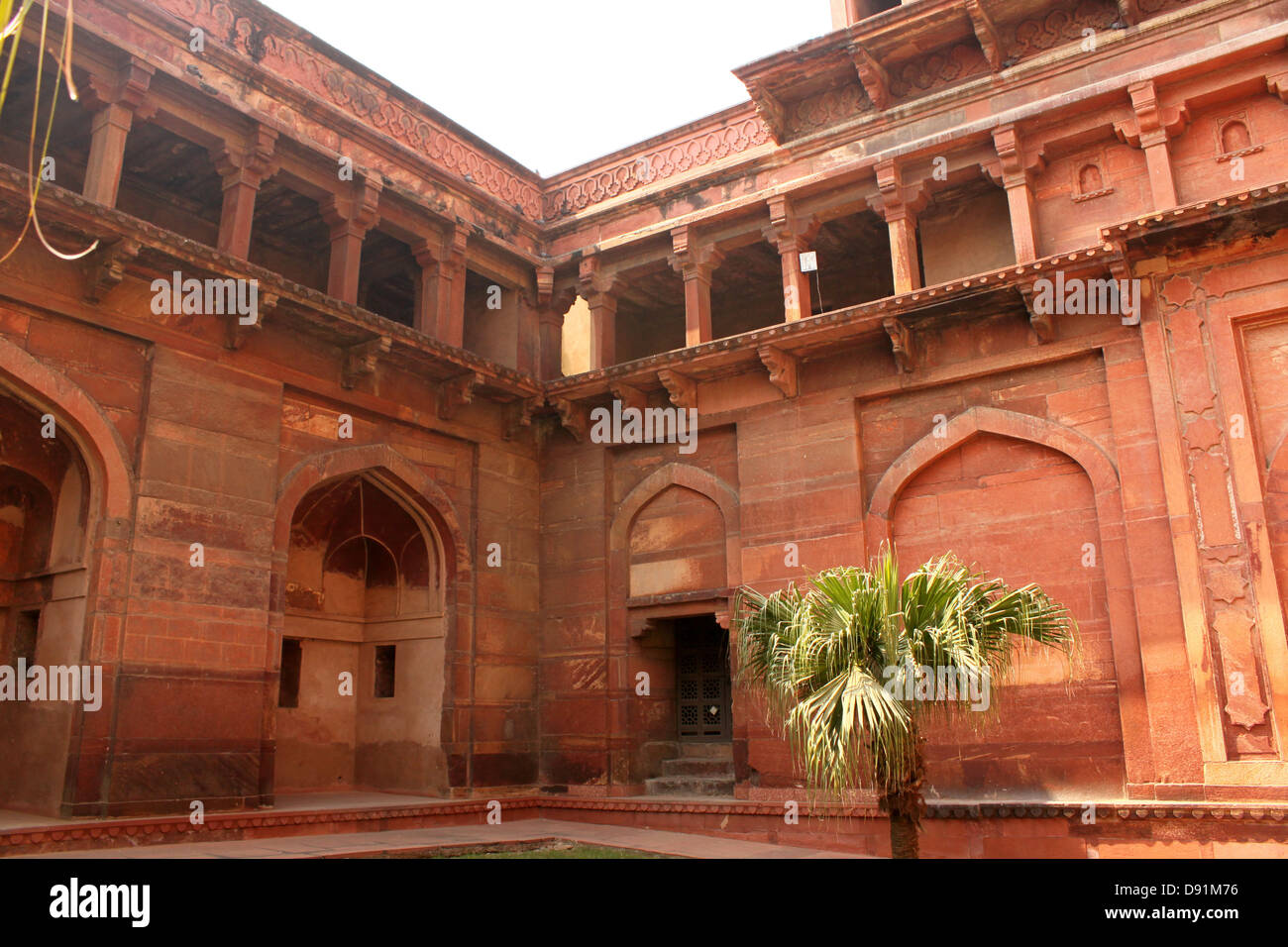 Agra Fort inside carvings   UNESCO World Heritage site Agra, Uttar Pradesh, India Stock Photo
