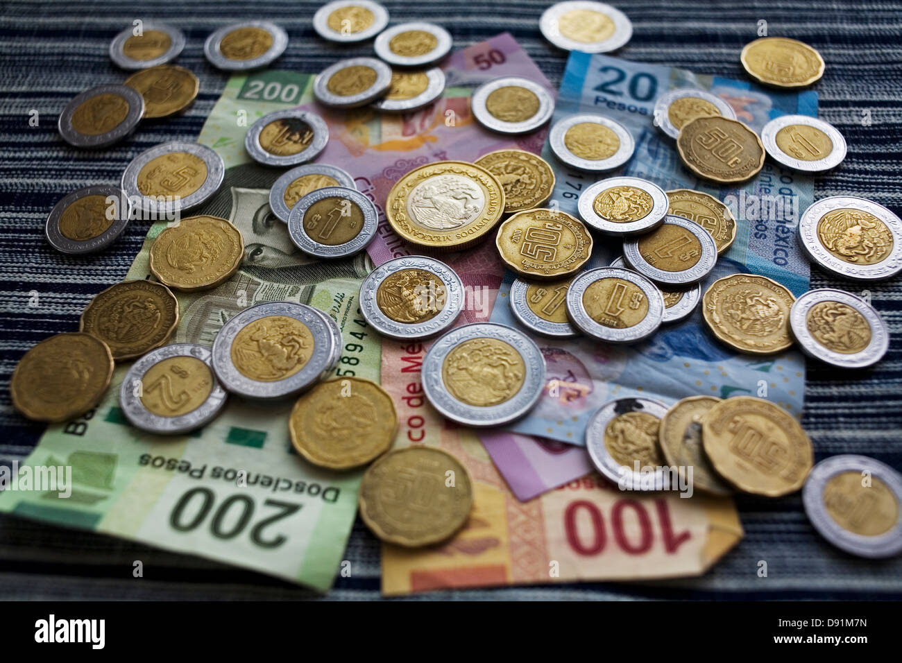 Mexican Pesos. Stock Photo