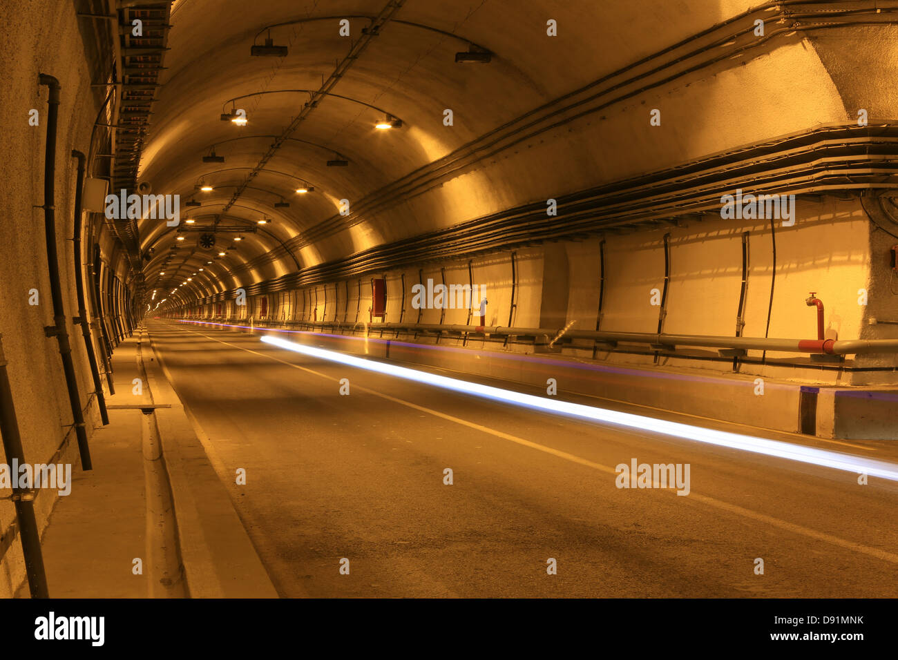 Gimry road tunnel mountain and longest road tunnel in Russia Stock Photo Alamy