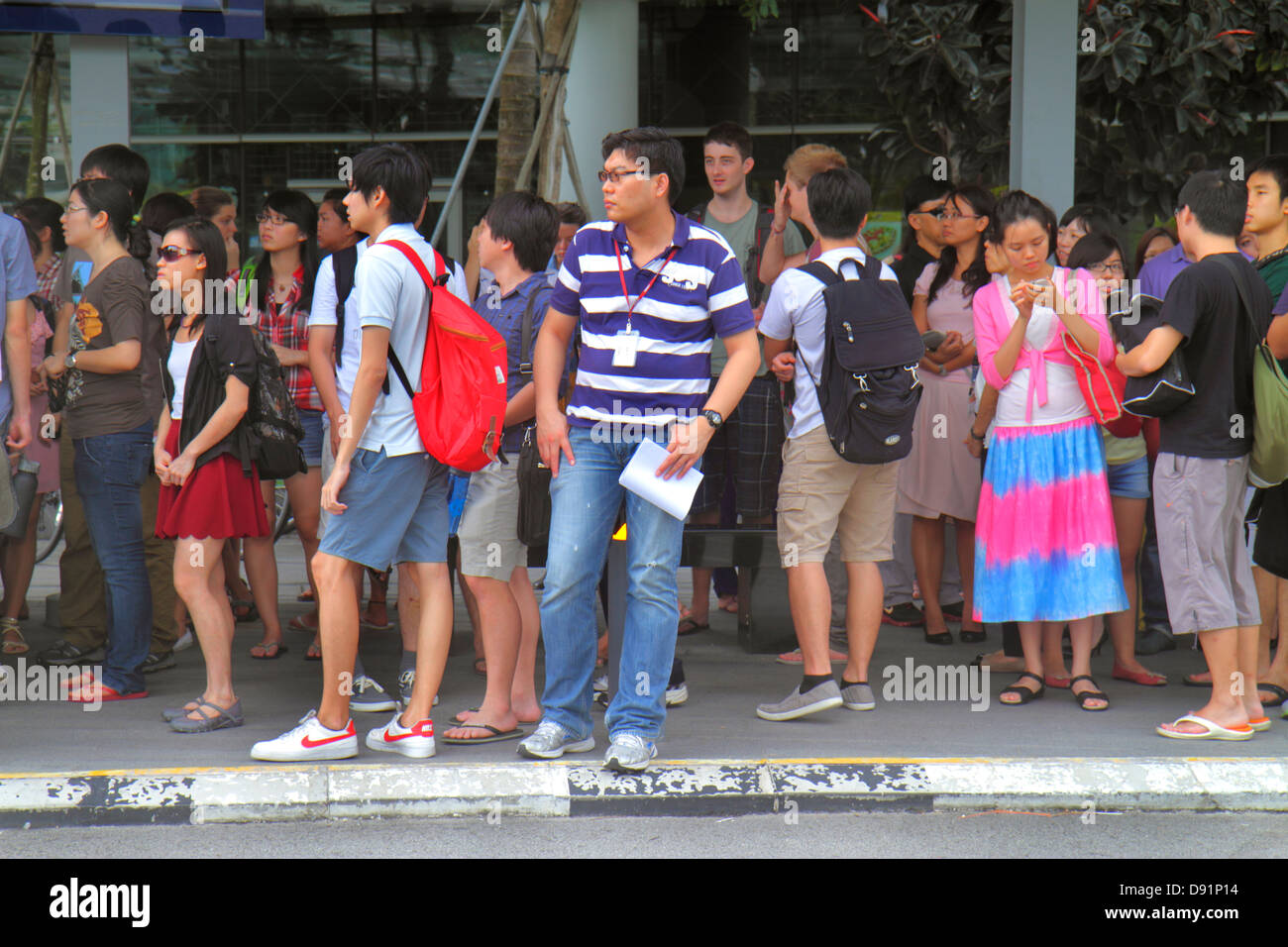 Singapore,National University of Singapore,NUS,University Town,school,student students education pupil pupils,campus,Asian Asians ethnic immigrant imm Stock Photo