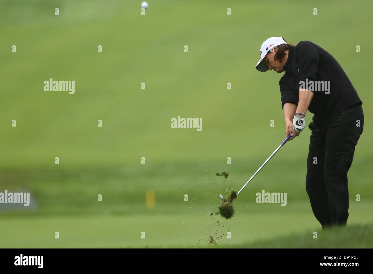 Pittsford, New York, USA. 8th June, 2013. Sweden's Maria Hjorth uses an