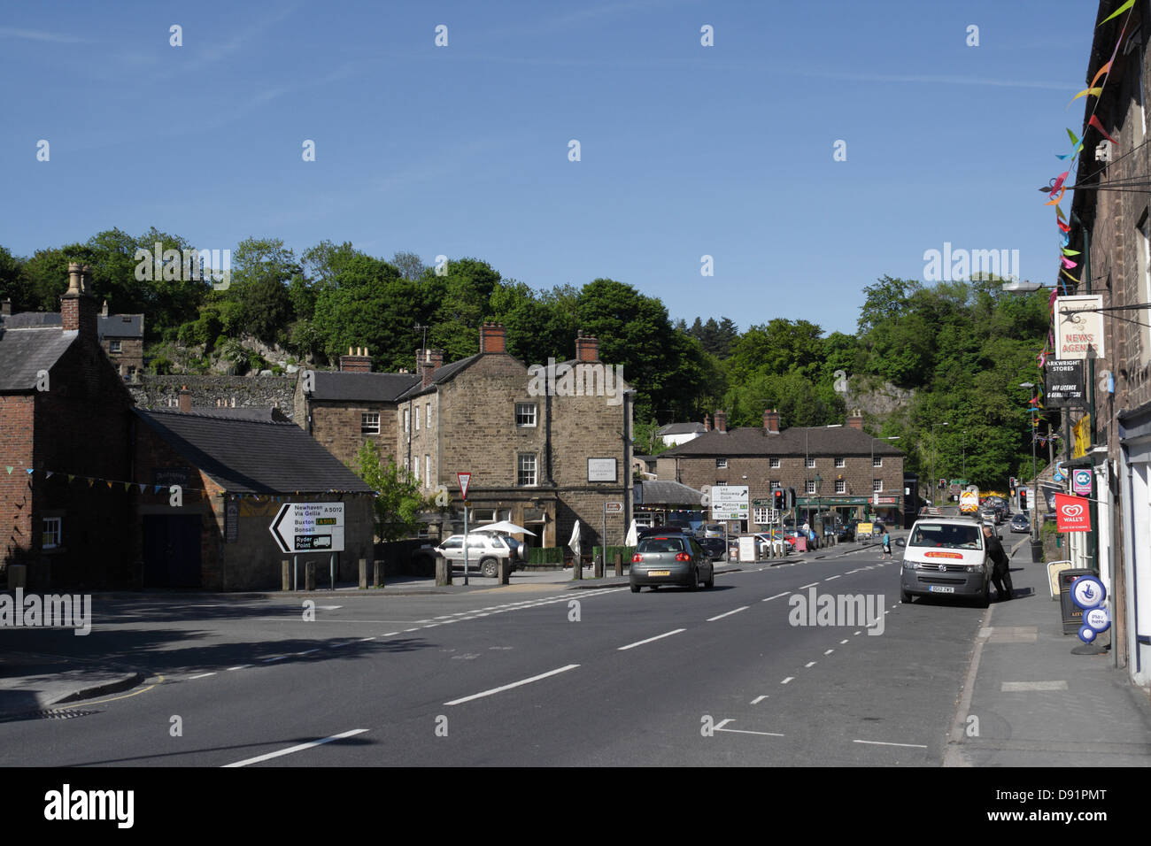Cromford Village in Derbyshire England Stock Photo Alamy