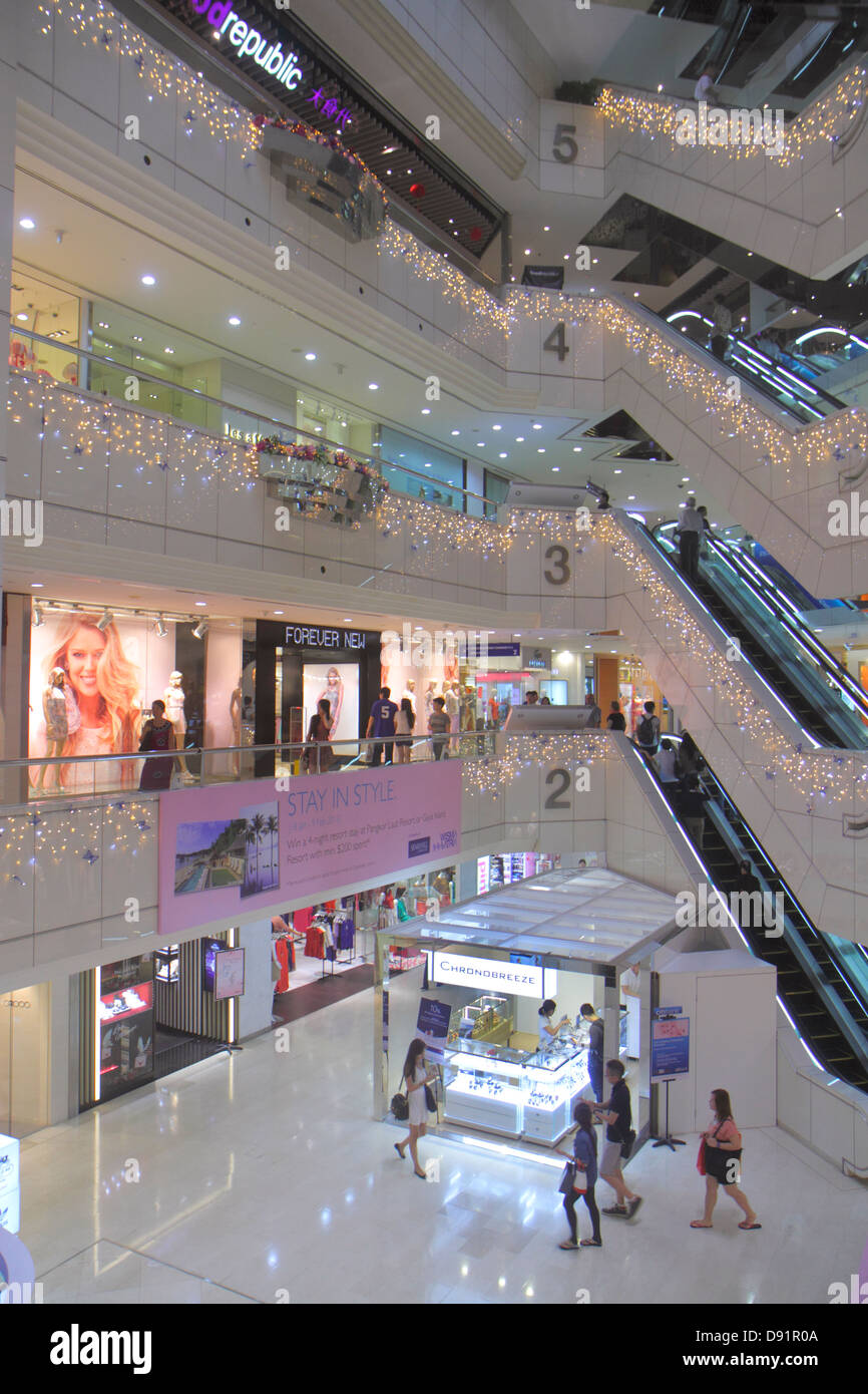 Singapore Southeast Asia Orchard Road Ion Orchard Mall Arcade Stock 