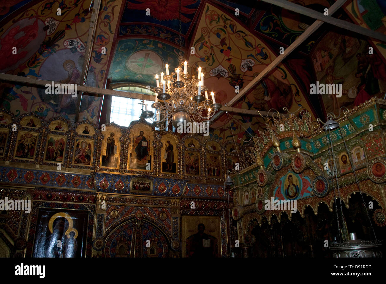 Interior of St Basil's Cathedral Red Square Moscow Stock Photo