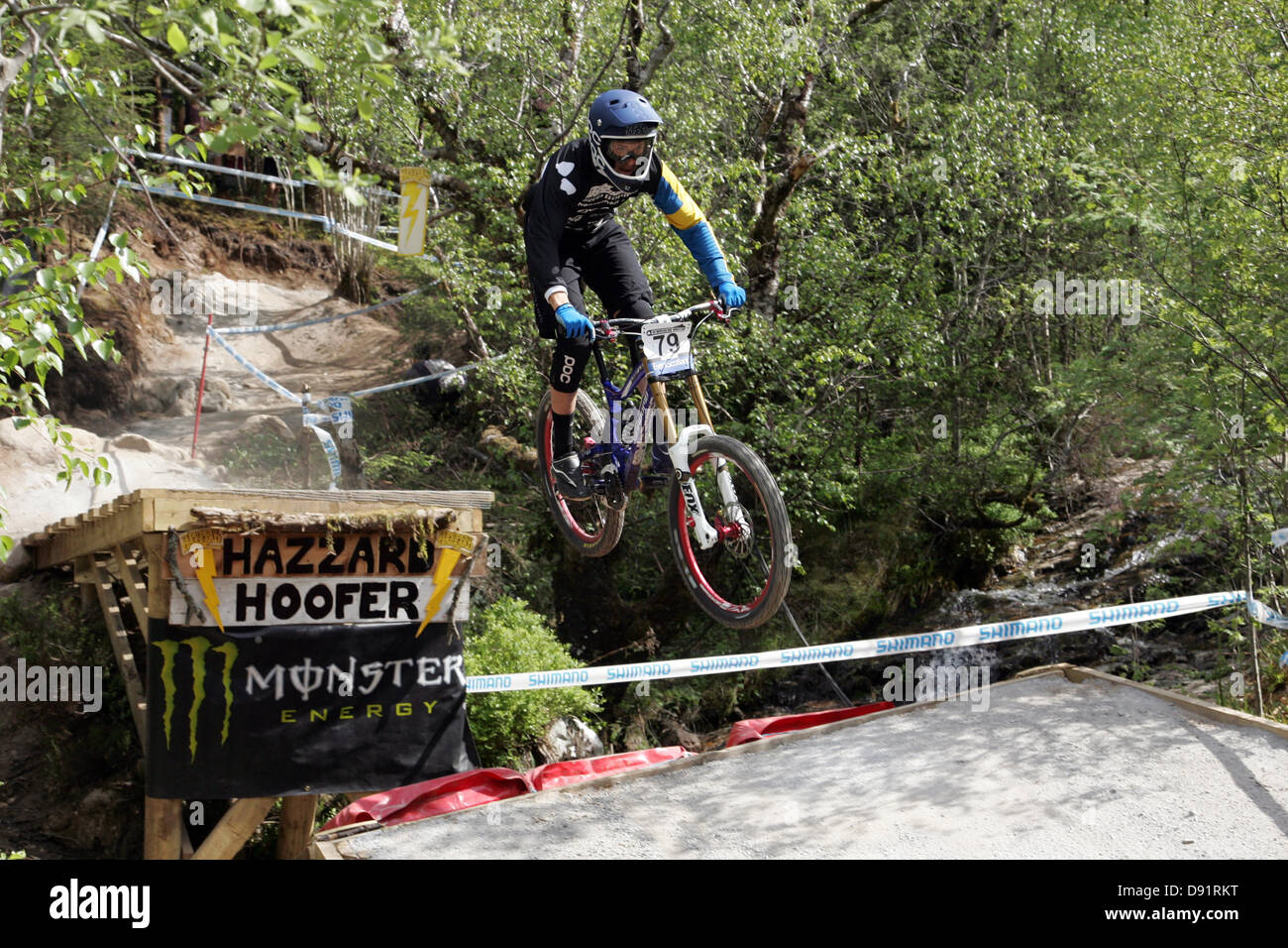 Fort William, UK. 8th June 2013. Niklas Wallner on his qualifying run
