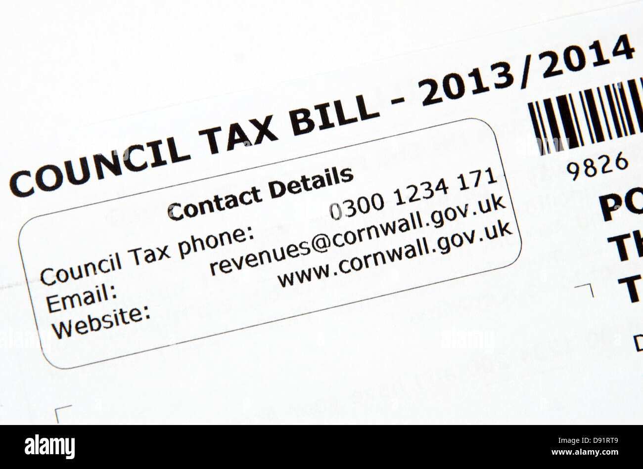 Uk council tax hi-res stock photography and images - Alamy