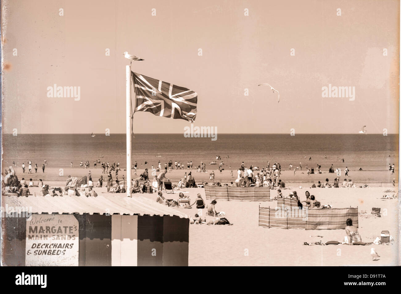 England English GB Kent Main Sands Margate UK Stock Photo