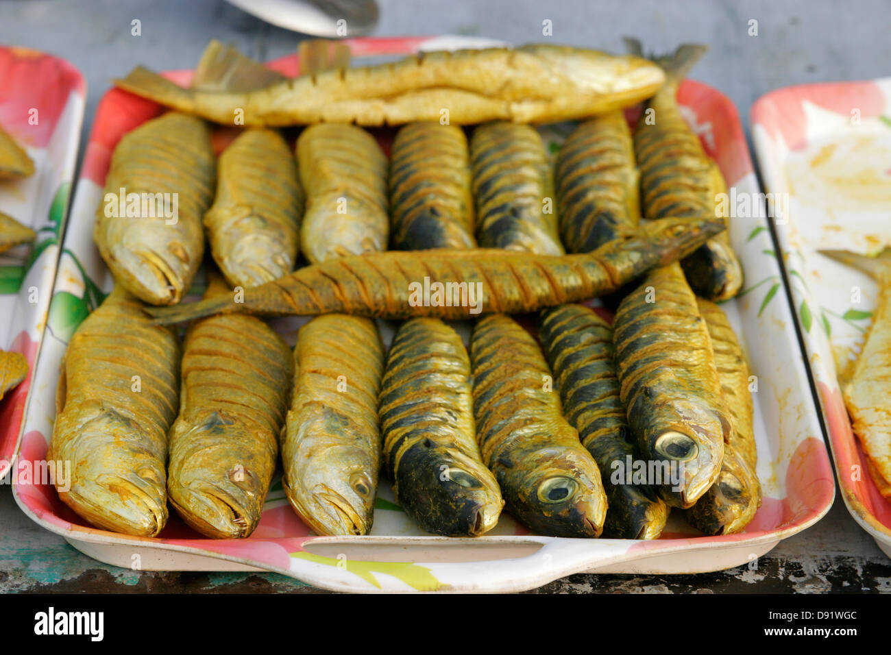 Fresh sea fish marinated in spices, Saint Martin Island, Bangladesh, Asia Stock Photo