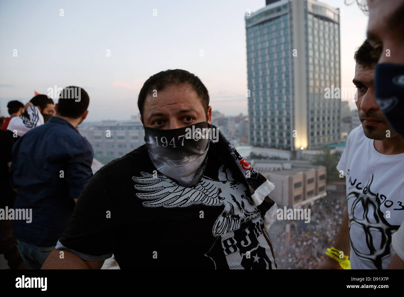 Istanbul, Turkey. 8th June, 2013. Protest at Taksim square in Istanbul ...