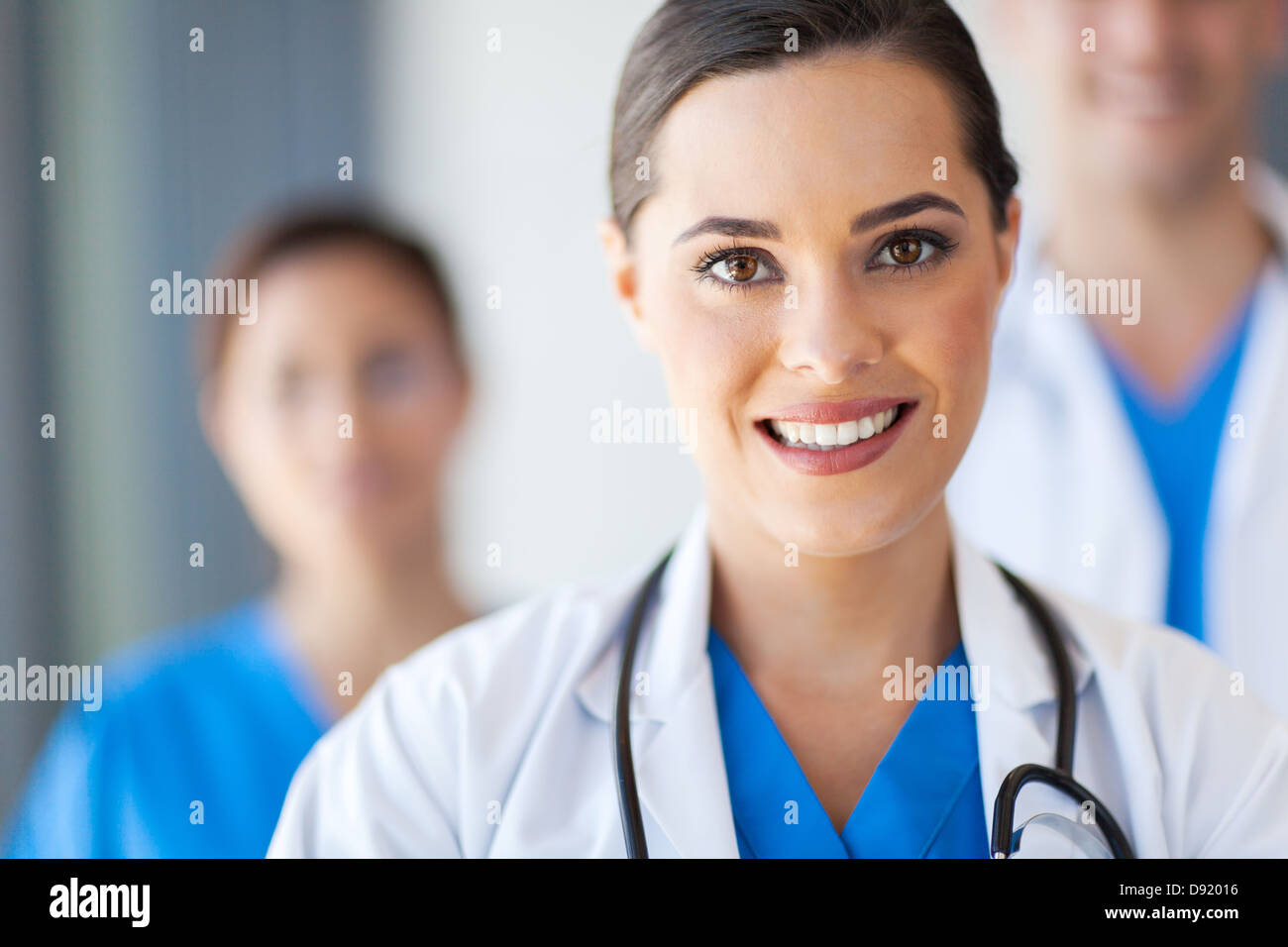 group of medical workers Stock Photo