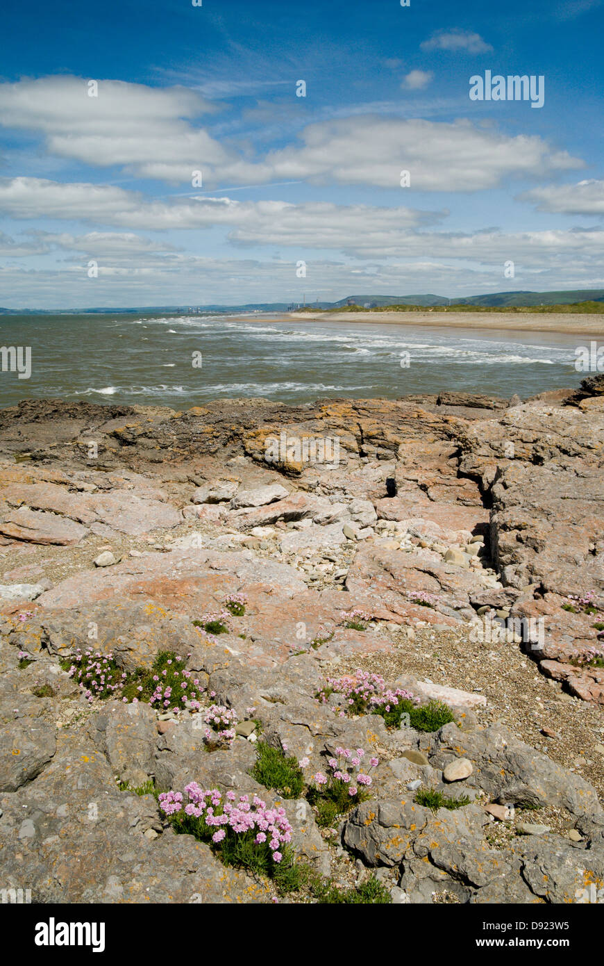 sker sands, kenfig near porthcawl south wales Stock Photo