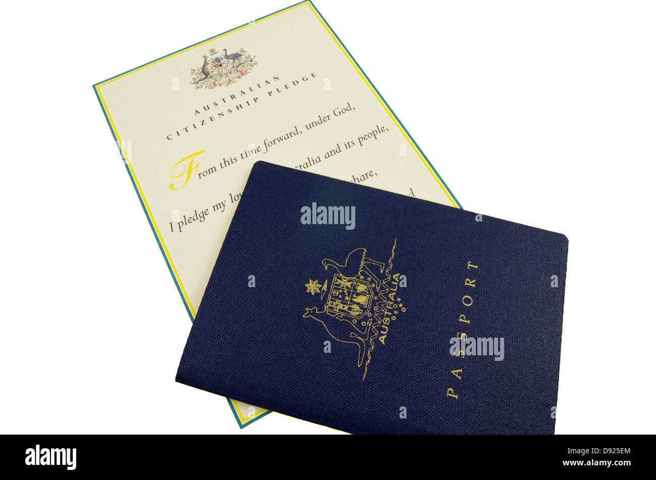 Serena Mathis serviet Australian passport and citizenship pledge Stock Photo - Alamy