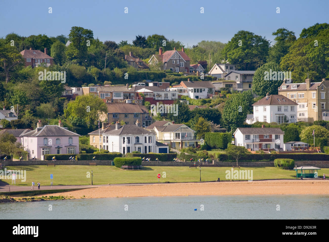Cowes seafront beach, Isle of Wight Stock Photo