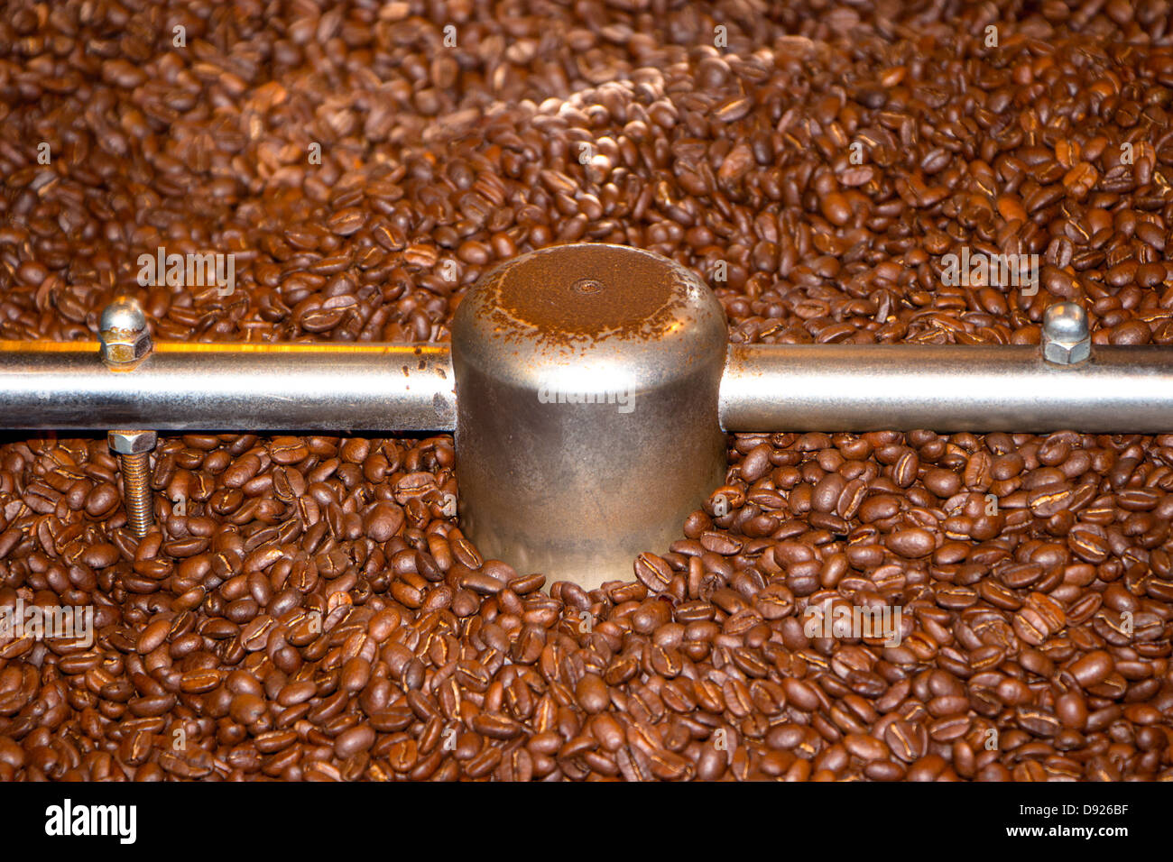 the process of roasting coffee beans Stock Photo Alamy