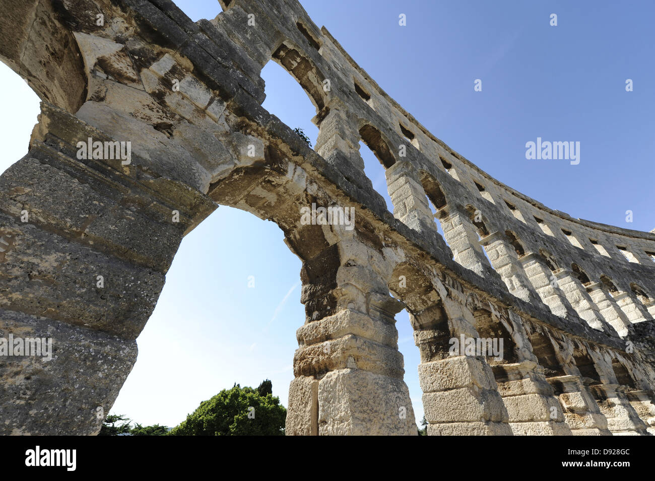 Colosseum, Pula, Istria, Croatia, Europe Stock Photo