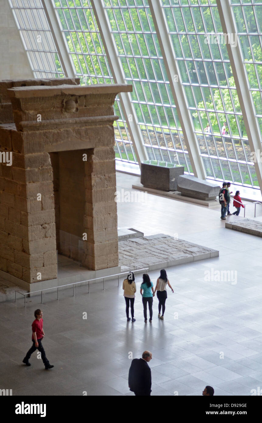 Interior pavilion in the Metropolitan Museum of New York, Manhattan, New York City Stock Photo