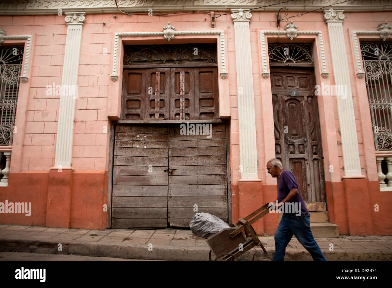 old town in Camagüey, Cuba, Caribbean, Stock Photo